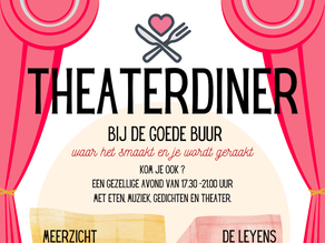 Nieuwe reeks Theaterdiners in wijkrestaurants